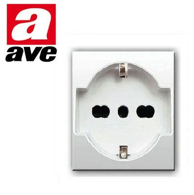 Presa Schuko / UNEL P40 Trivalente - immagine 2