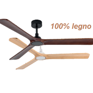ROK ventilatore con pale in legno